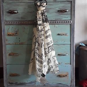BNWT Harry Potter Marauder's Map Scarf